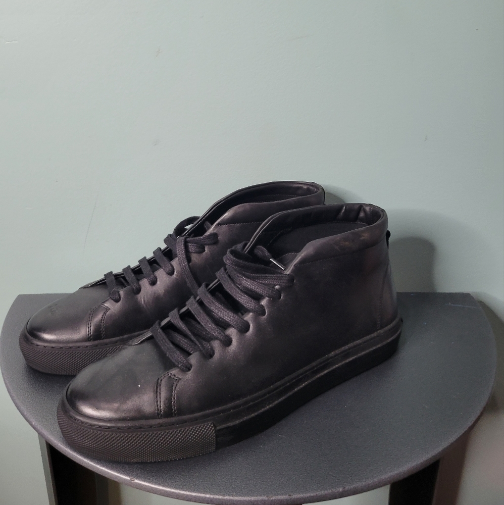 Massimo Dutti One Leather High Top Sneakers Size 42